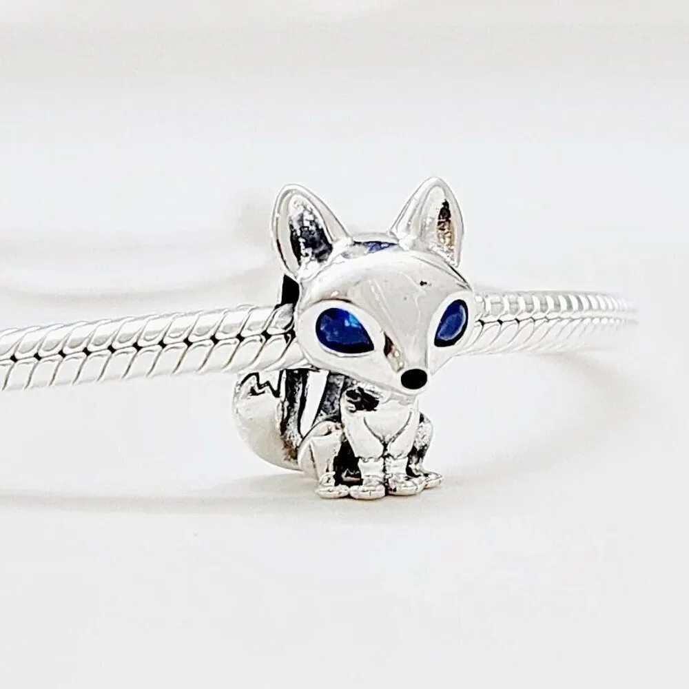 Pandora Blue-Eyed Fox Charm